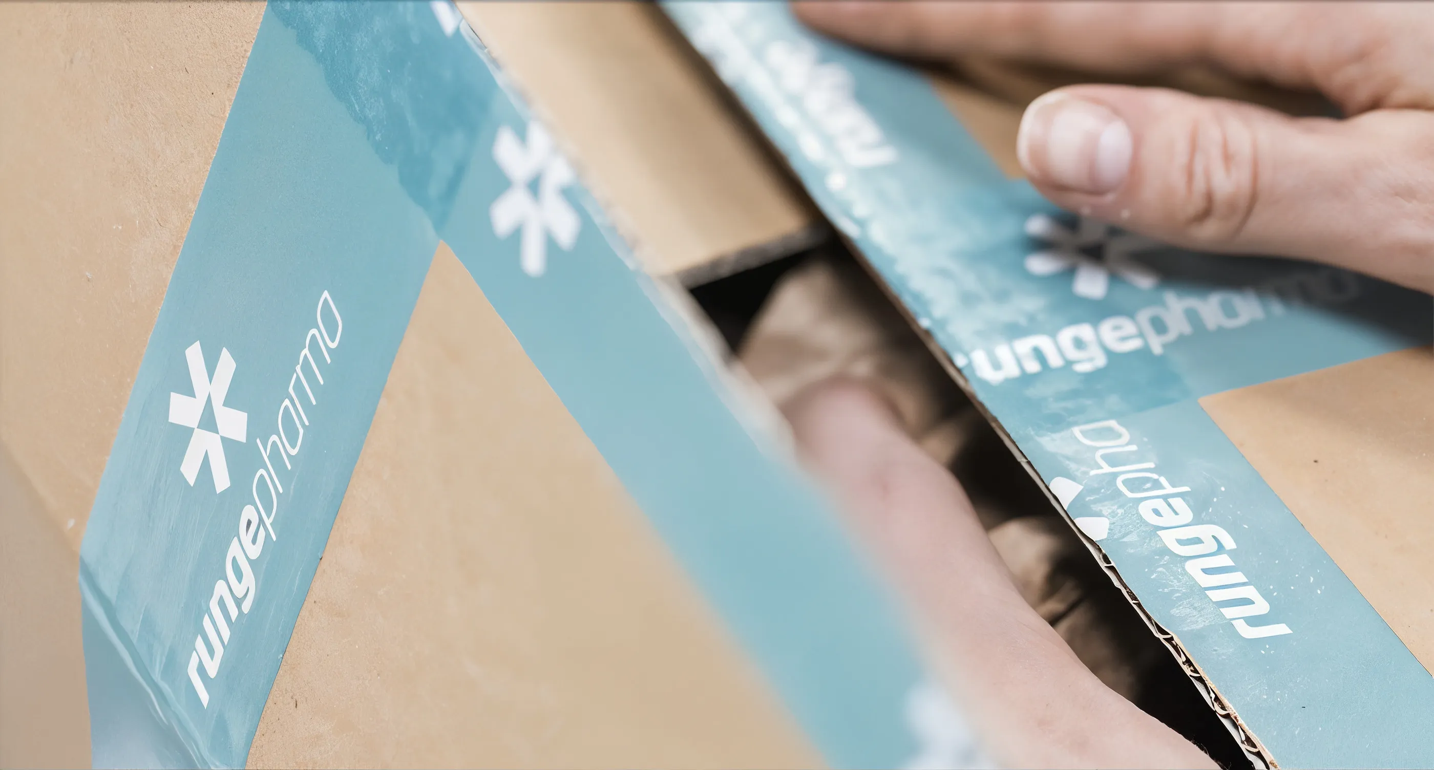 Single parcel being packed